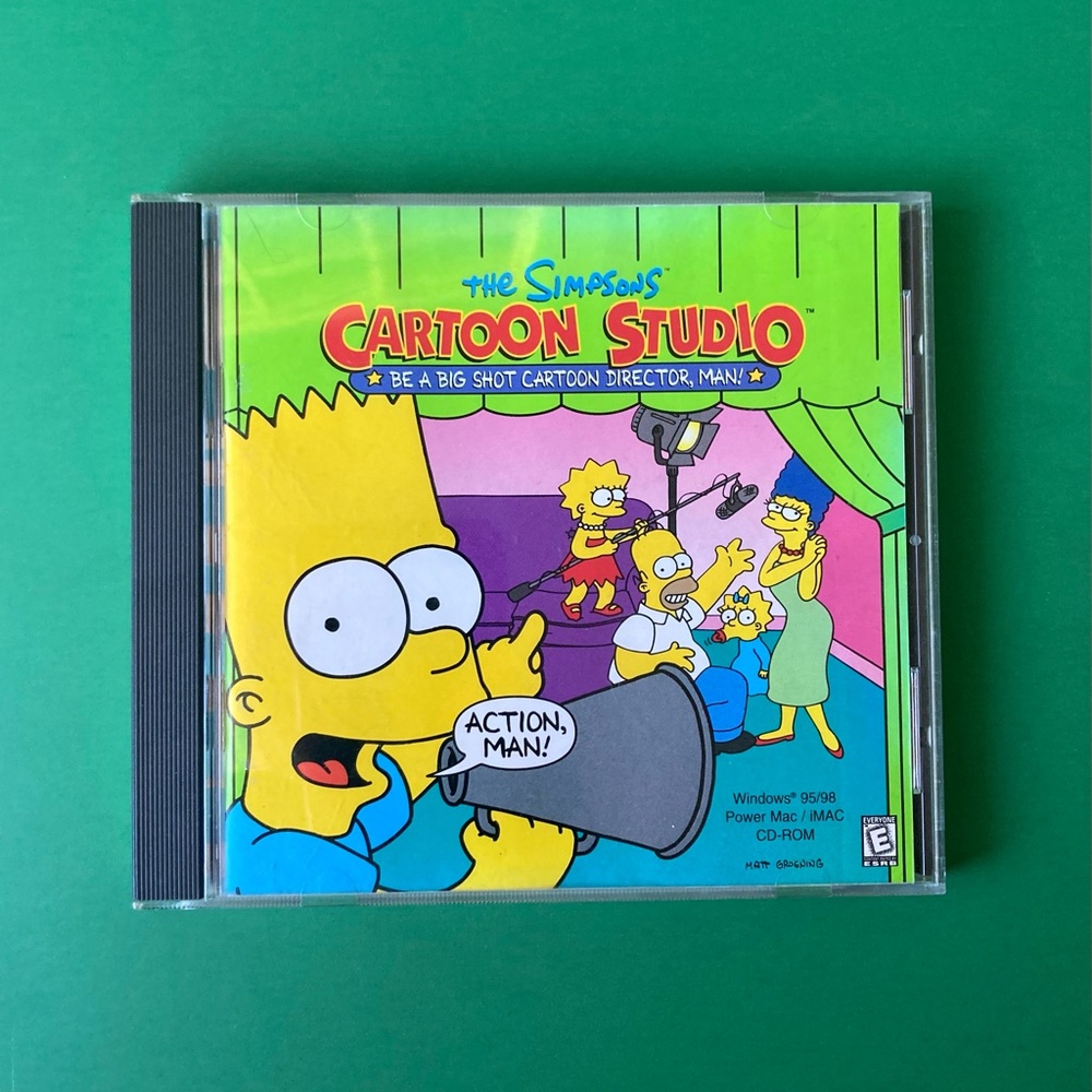 The Simpsons Cartoon Studio CD Rom PC 1996 Windows Macintosh